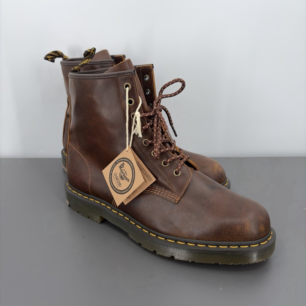 Dr Martens 1460 SR Slip Resistant Boots Men 14 Rustic Combat Work Lace Up Eyelet